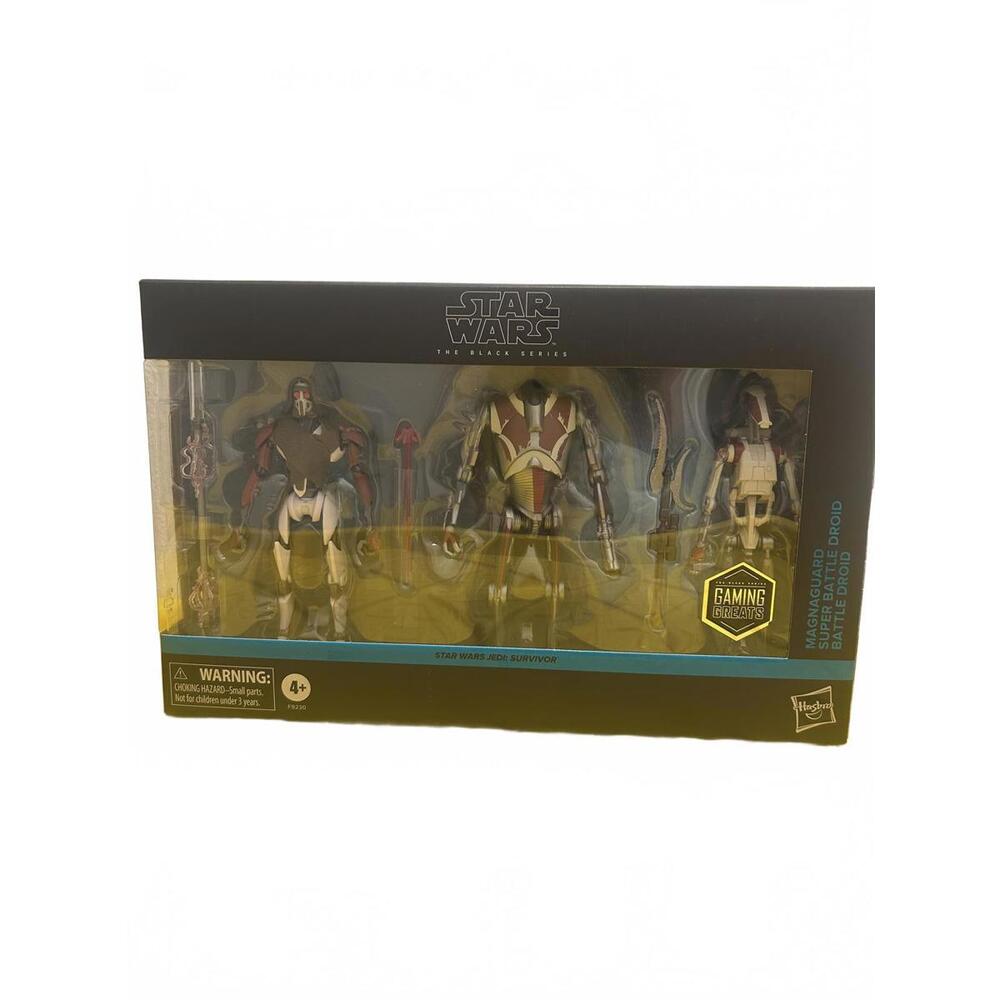 Star Wars Black Series 3 Pack Magna Guard, Super Battle Droid, Battle Droid.